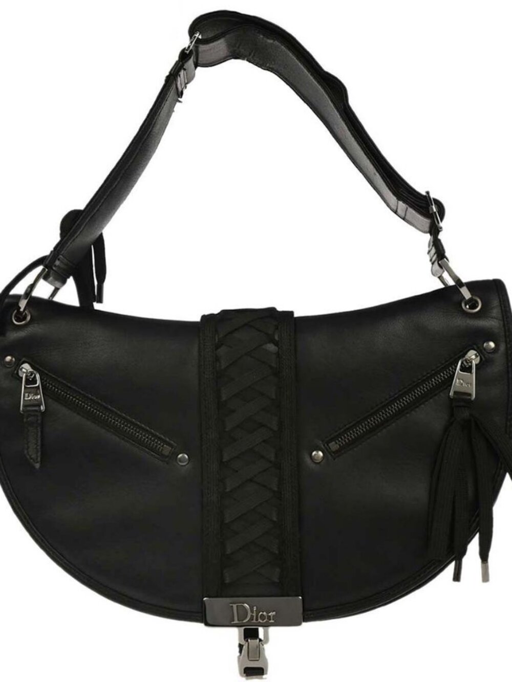 Christian Dior Black Admit It Corset Bag Handbag 06-MA-1002 125236